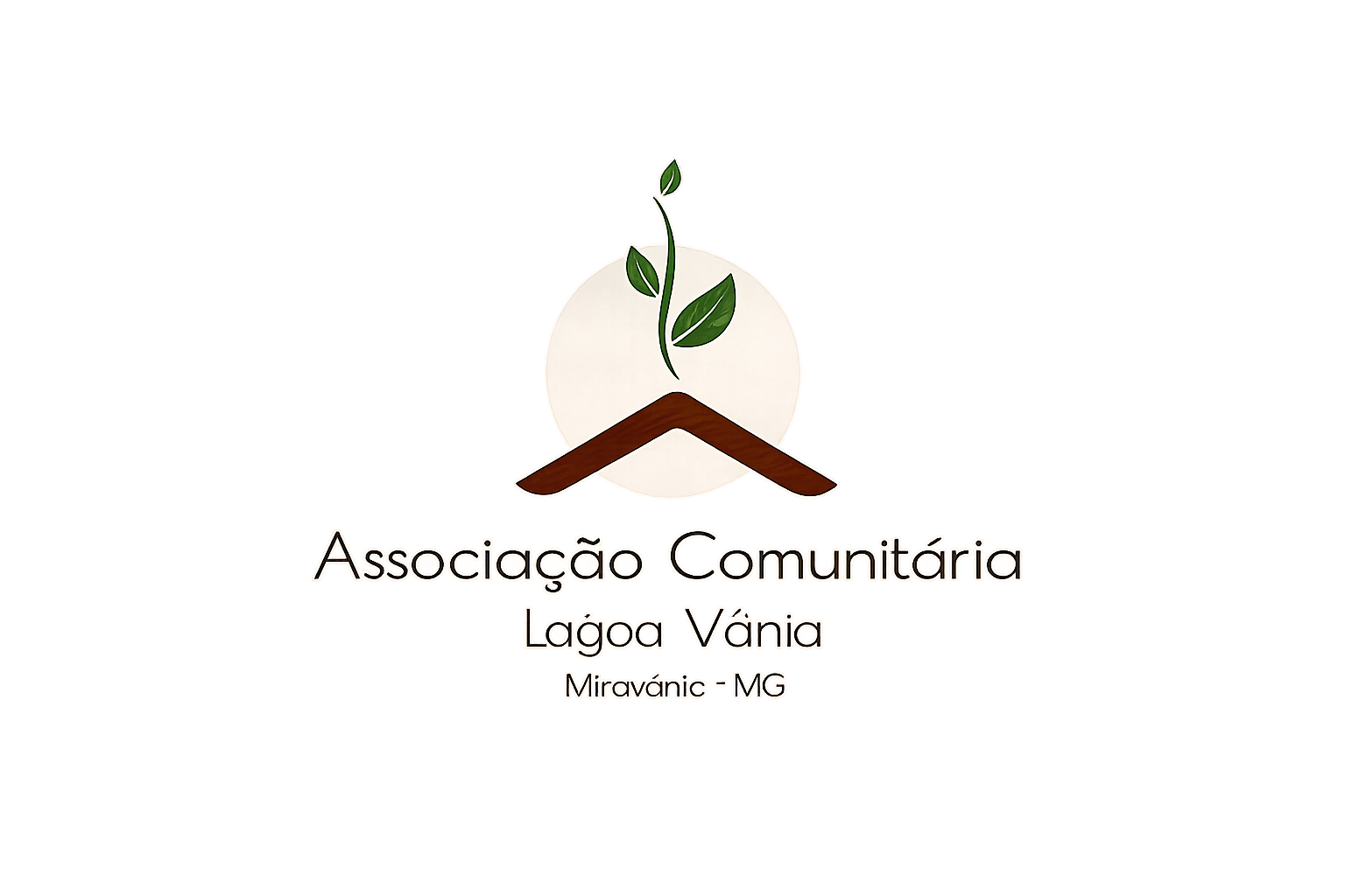 Logomarca da Associação Comunitária Lagoa Vânia, Miravânia, MG.